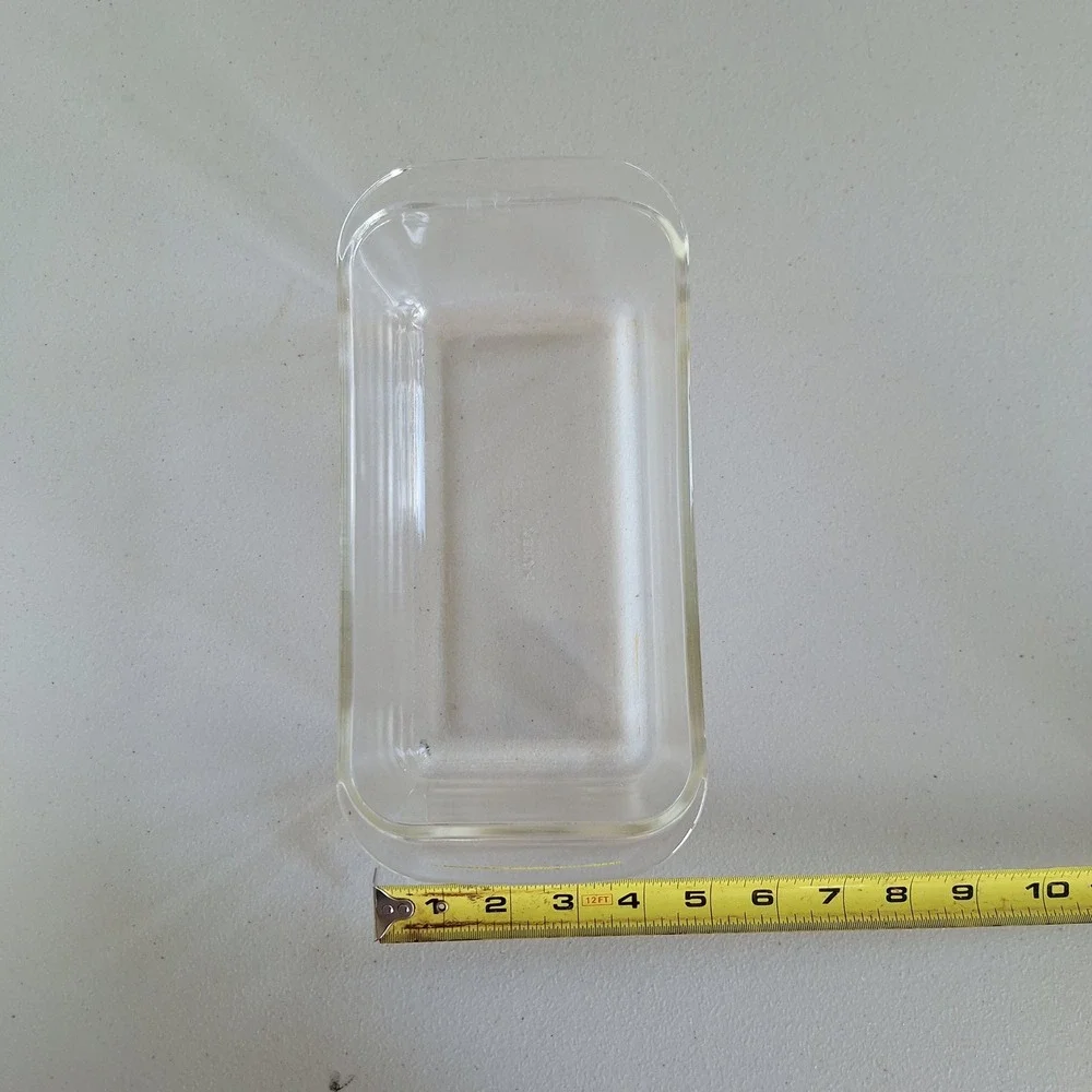 Pyrex 213 Clear Glass Loaf Pan 1.5L Vintage Corning USA Baking Dish 8.5 x 4.5